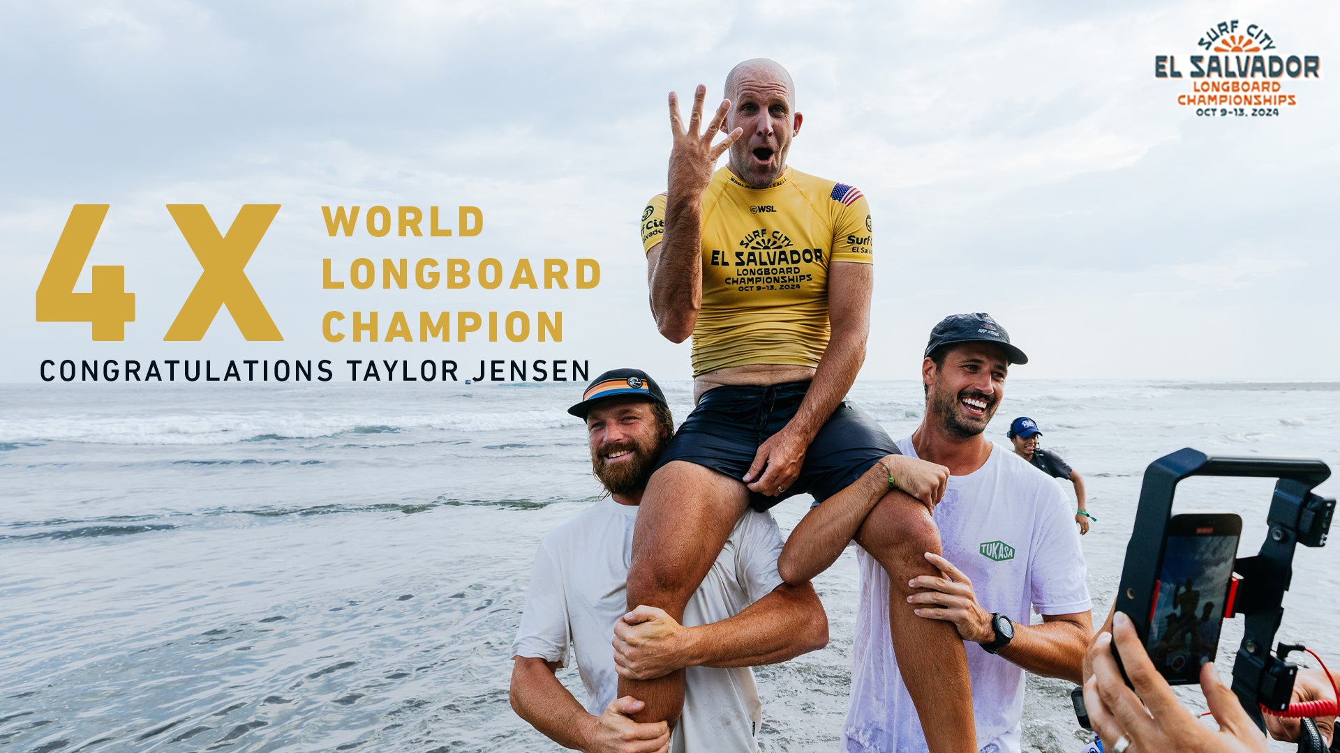 Taylor Jensen Wins Fourth World Title in El Salvador, 2024 World Longboard Champion